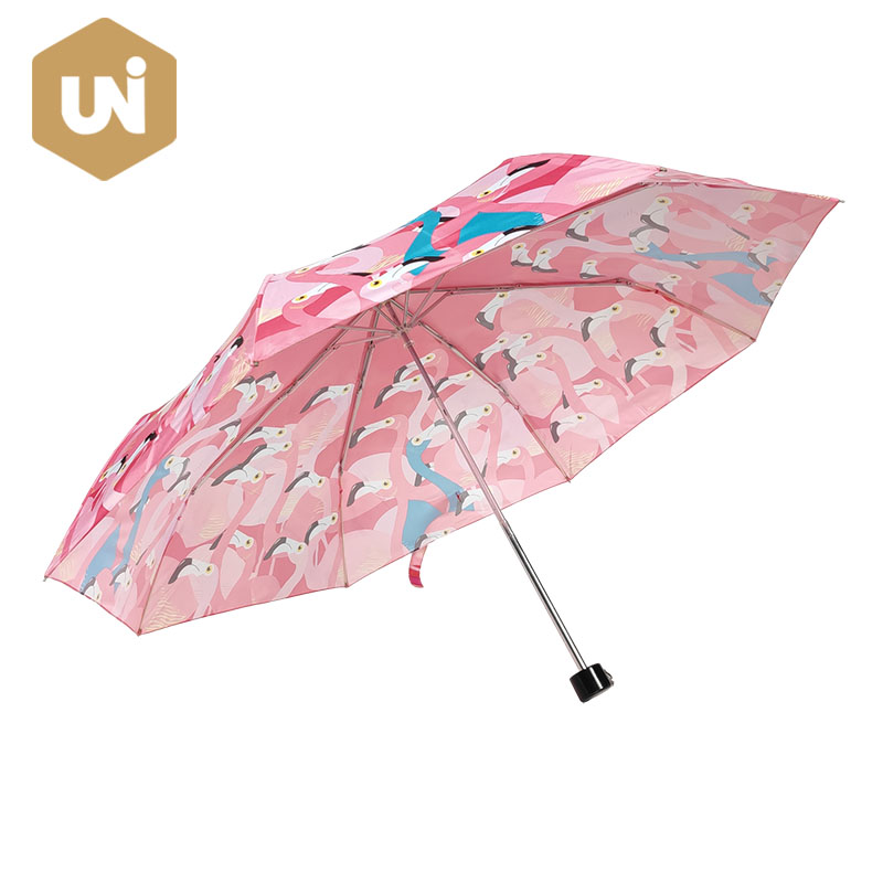3 składany kompaktowy, ręczny, otwarty parasol