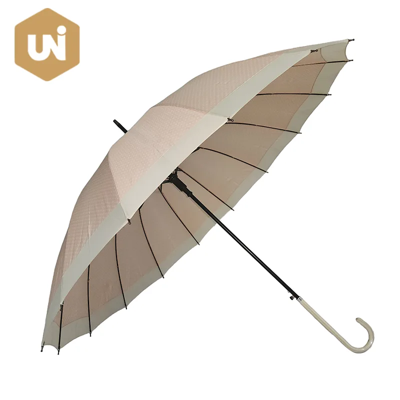 Parasol dla dorosłych w czarne kropki