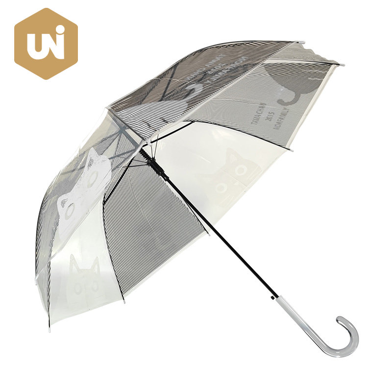 Przezroczysty parasol przeciwdeszczowy POE