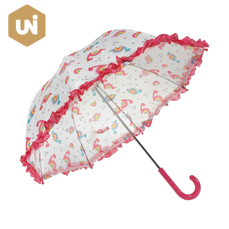 Koronkowy parasol dziecięcy z kopułą