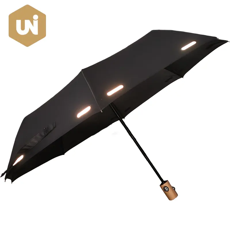 Parasol z paskami odblaskowymi